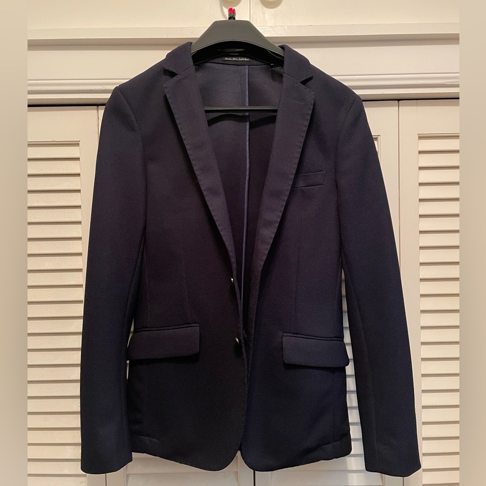 Scotch & Soda Knit Navy Blazer NWOT